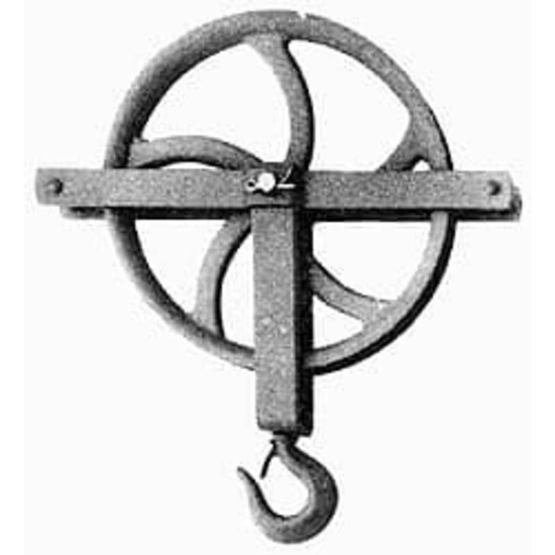 Value Collection 1, 000 Lbs. Load Limit, Swivel Hook Block Single Sheave, 12 Inch Outside Diameter, Fibrous Rope, 1 Inch Diameter, Steel 07-10243 – 67327767