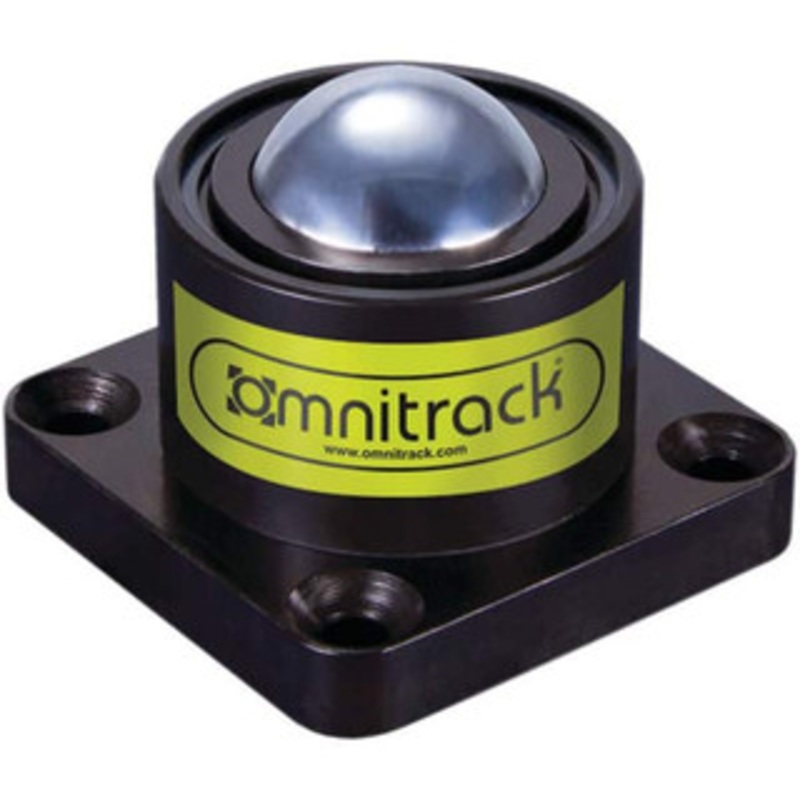 Value Collection 1 Inch Diameter, Square, Chrome Steel Ball Transfer 1-3/4 Inch Overall Diameter, 1-5/8 Inch Mount Height, 500 Lb. Capacity 41261 – 00290882