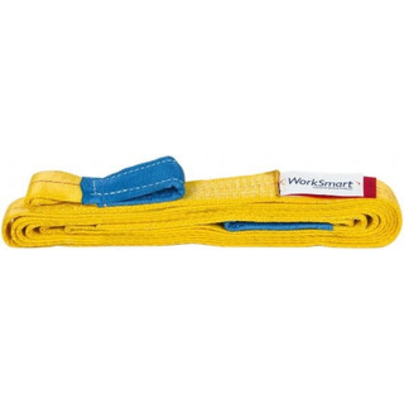Value Collection 12 ft. Long x 2 Wide, 3,200 Lb Vertical Capacity, 1 Ply, Polyester Web Sling 2,500 Lb Choker Capacity, with Eye & Eye (Twisted) WS-MH-SLNG1-197 – 43681964