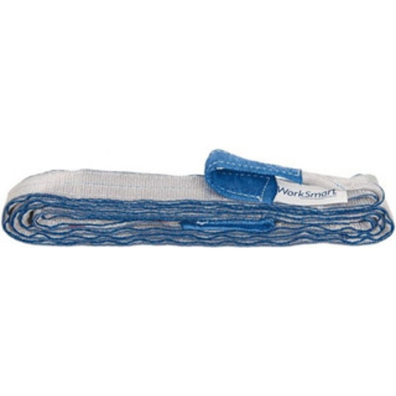 Value Collection 14 ft. Long x 2 Wide, 6,400 Lb Vertical Capacity, 2 Ply, Polyester Web Sling 5,000 Lb Choker Capacity, with Eye & Eye (Twisted) WS-MH-SLNG1-353 – 43683820