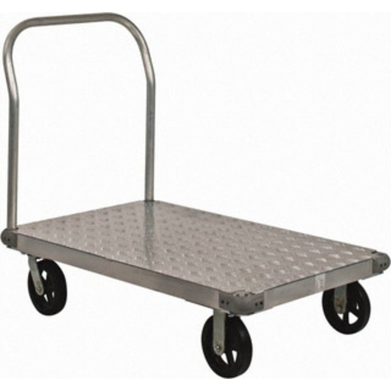 Value Collection 2,000 Lb Capacity Aluminum Platform Truck 48 Long x 30 Wide, 8 Diam Casters H716A-8MR – 89739049