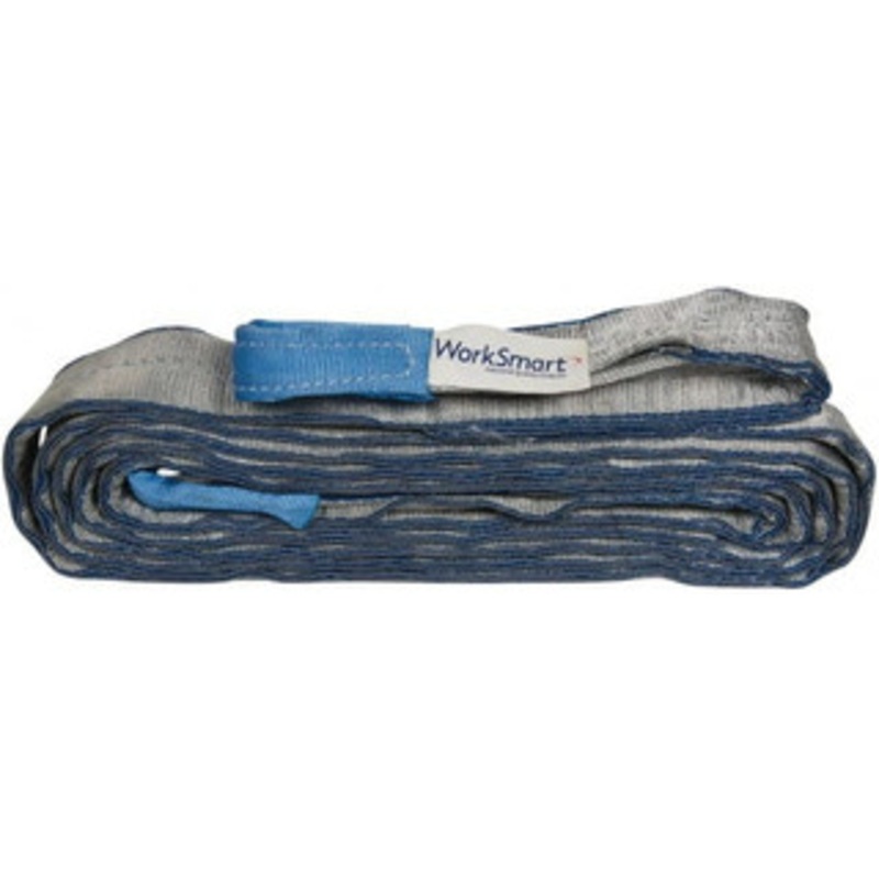 Value Collection 20 ft. Long x 3 Wide, 8,600 Lb Vertical Capacity, 2 Ply, Polyester Web Sling 6,900 Lb Choker Capacity, with Eye & Eye (Flat) WS-MH-SLNG1-311 – 43683366