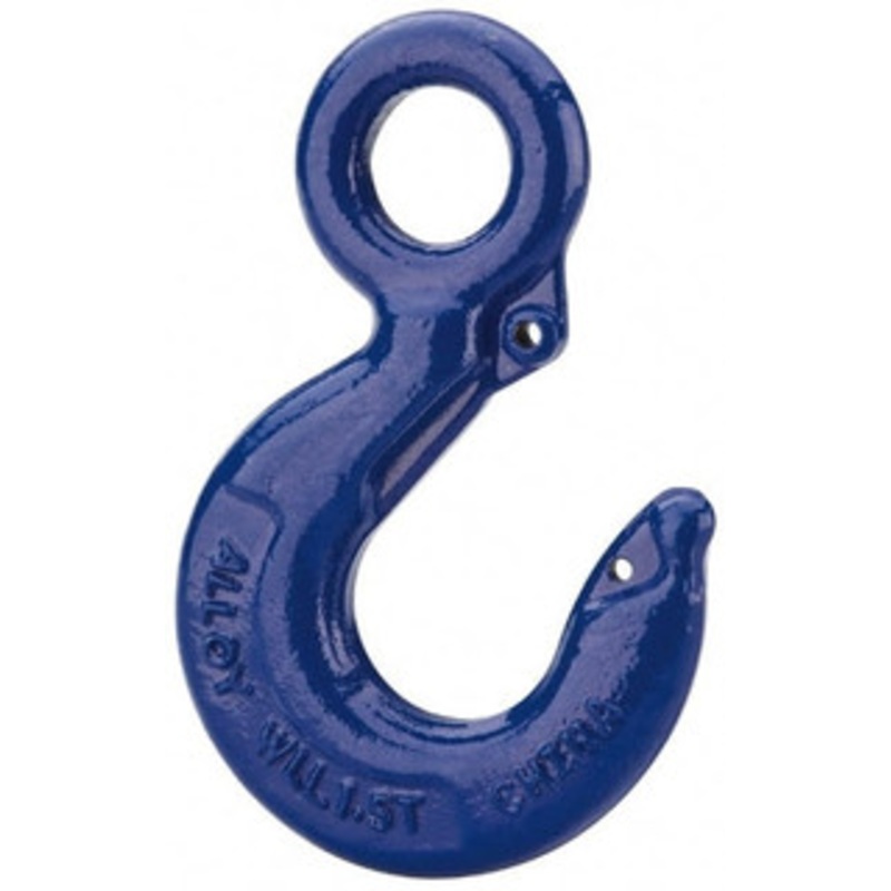 Value Collection 22,000 Lb Capacity, Alloy Steel Eye Hook 2.38 Hook Throat, 9.03 Reach, 2.44 Eye ID, 12.41 OAL, Plain Finish EH11-AS – 02171403