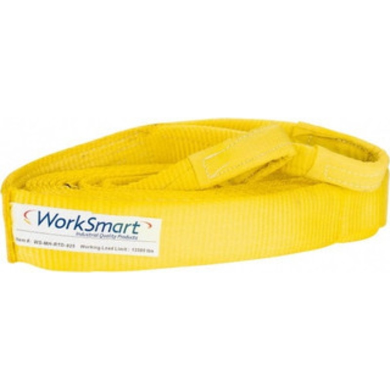 Value Collection 30 ft. Long x 3 Wide, 27,000 Lb Basket Capacity, 1 Ply, Polyester Web Sling Yellow WS-MH-RTD-025 – 93247013