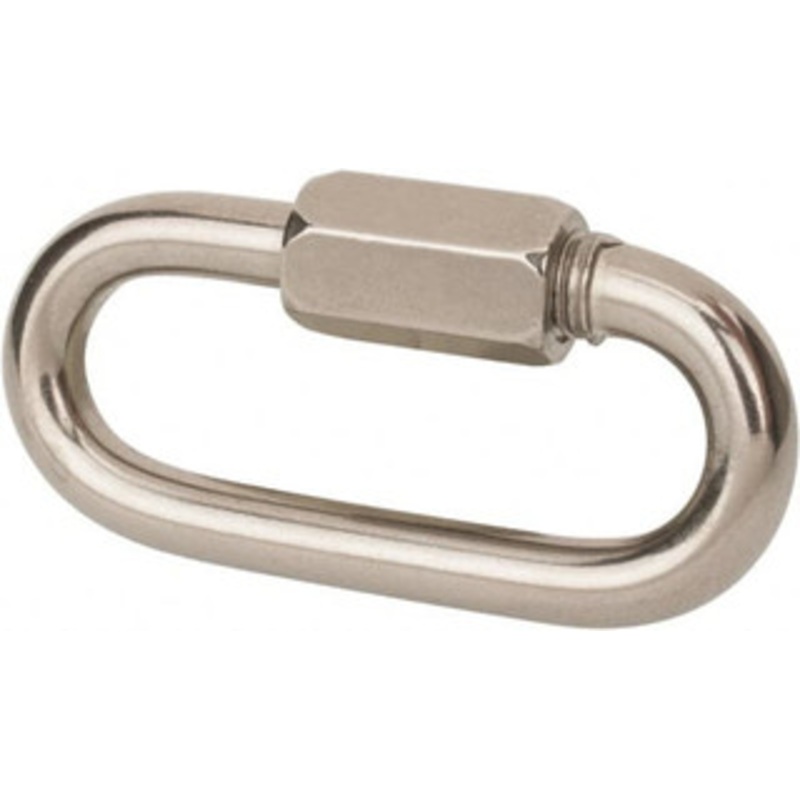 Value Collection 316 Grade Stainless Steel Quick Link 3/8 Diameter, 9,200 Lb Load Limit, 2,300 Lb Working Load Limit WS-MH-CHN-158 – 66911686