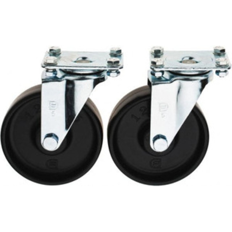 Value Collection 5 Diam x 1-1/4 Wide x 6-15/64 OAH Top Plate Mount Swivel Caster Polypropylene, 250 Lb Capacity, Sleeve Bearing, 2-1/2 x 3-3/4 Plate 8-530203 – 35906965