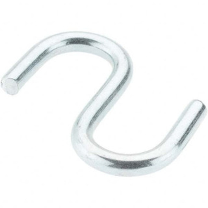 Value Collection 50 Qty 1 Pack Carbon Steel Bright Zinc S-Hook 0.12 Wire, 1-1/4 OAL BD-KP71856 – 53605143