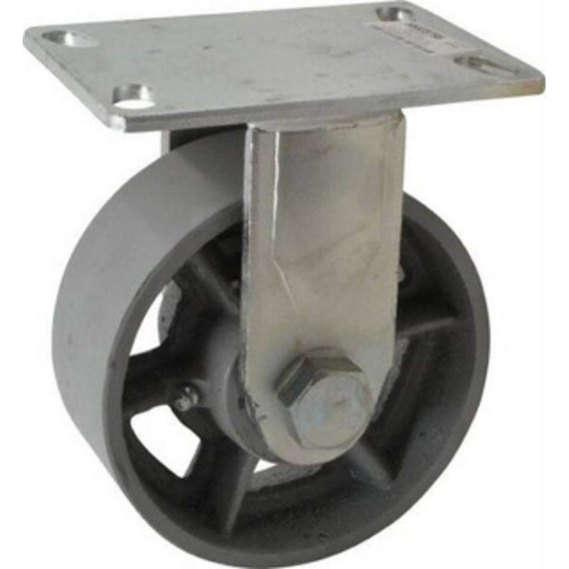 Value Collection 6 Diam x 2-1/2 Wide x 7-1/2 OAH Top Plate Mount Rigid Caster Semi-Steel, 1,800 Lb Capacity, Roller Bearing, 4-1/2 x 6-1/4 Plate GMC-SH-0008 – 66028796