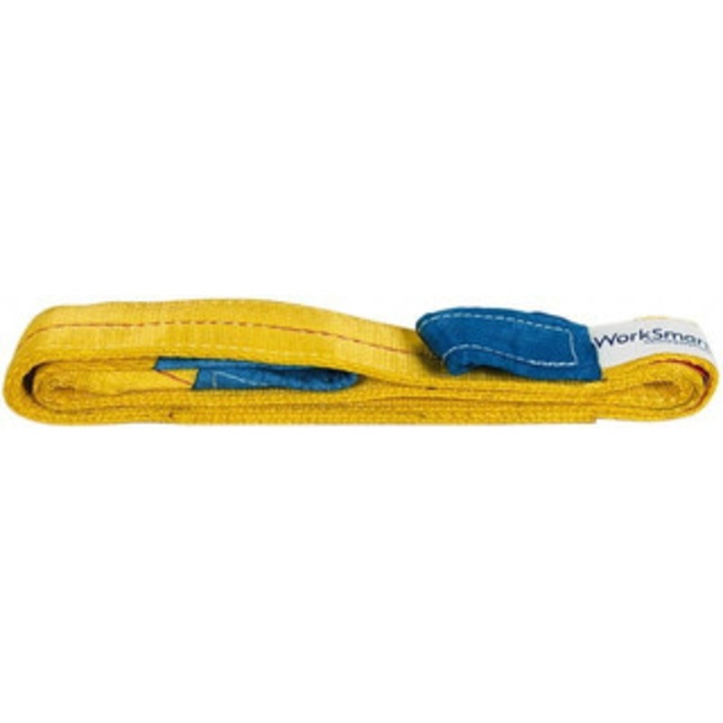 Value Collection 6 ft. Long x 2 Wide, 6,400 Lb Vertical Capacity, 2 Ply, Polyester Web Sling 5,000 Lb Choker Capacity, with Eye & Eye (Twisted) WS-MH-SLNG1-209 – 43682079