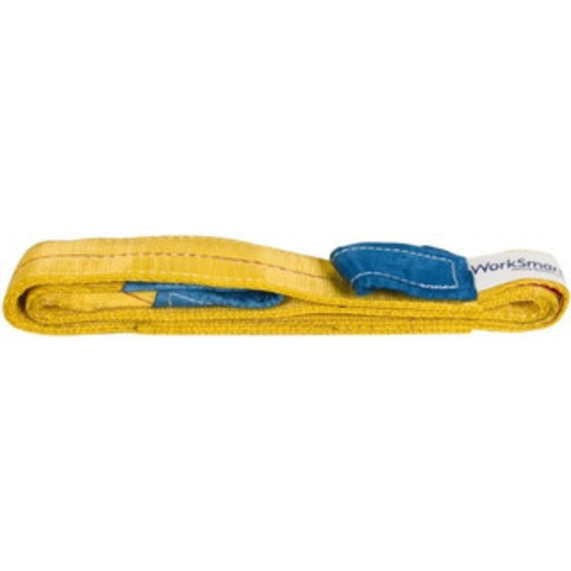 Value Collection 6 ft. Long x 4 Wide, 11,500 Lb Vertical Capacity, 2 Ply, Polyester Web Sling 9,200 Lb Choker Capacity, with Eye & Eye (Flat) WS-MH-SLNG1-151 – 43682301