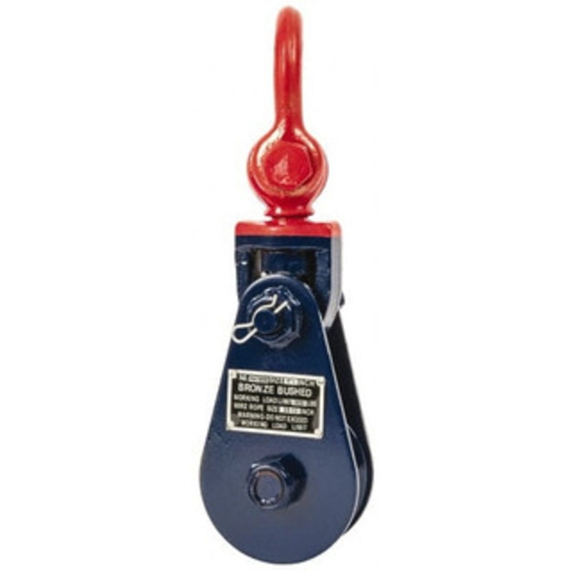 Value Collection 8, 800 Lbs. Load Limit, Side Release Snatch Block Single Sheave, 4-1/2 Inch Outside Diameter, Wire Rope, 3/8 Inch Diameter, Steel PSHL-010 – 09431735