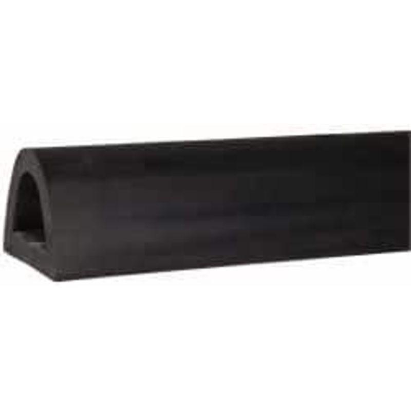 Value Collection Synthetic Rubber Extruded Half-Oval Fender Bumper 36 Wide x 4 High, 4 Projection, 0.89 Bolt Hole Diam RBD436 – 51380293