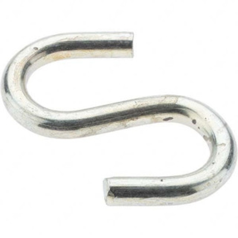 Value Collection 10 Qty 1 Pack Carbon Steel Bright Zinc S-Hook 0.331 Wire, 3 OAL BD-C81259 – 53596508