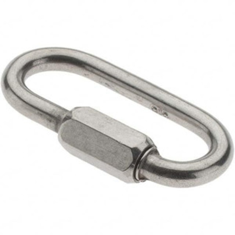 Value Collection 5 Qty 1 Pack Stainless Steel Quick Link 3/16 Diameter, 800 Lb Load Limit BD-A997611 – 53589404