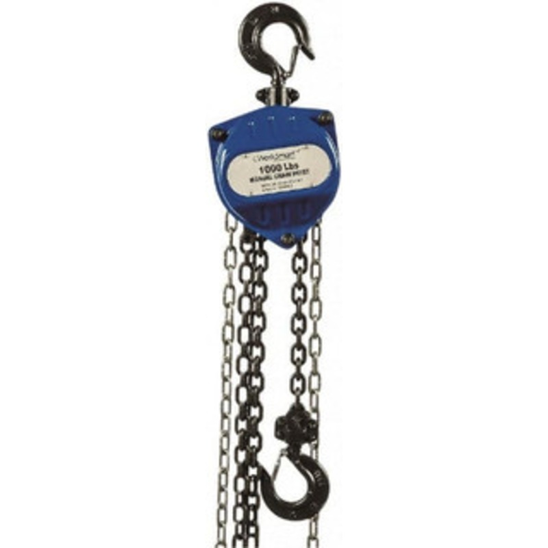 Value Collection 1,000 Lb Capacity, 15 ft. Lift Height, Chain Manual Hoist 31 ft. Overhaul to Lift 1 ft., 13.4 Min Headroom PSHSZ-0.5K-15 – 37418340