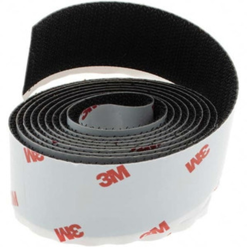Value Collection 1 Wide Adhesive Backed Hook Roll Continuous Roll, Black BD-KP83773 – 53603841