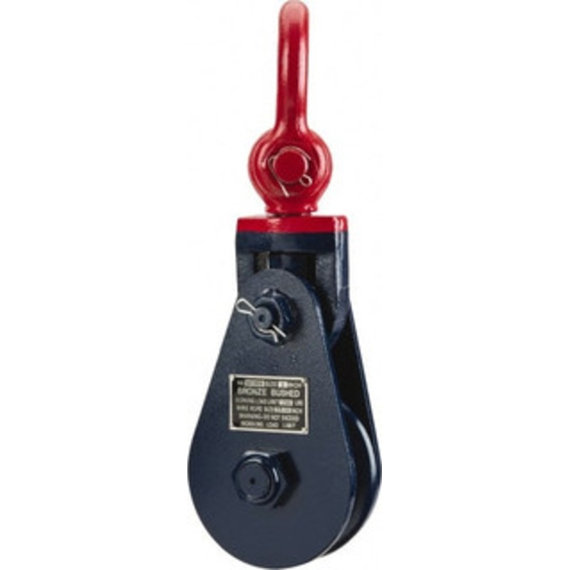 Value Collection 17, 600 Lbs. Load Limit, Side Release Snatch Block Single Sheave, 6 Inch Outside Diameter, Wire Rope, 5/8 Inch Diameter, Steel PSHL-007 – 09431719
