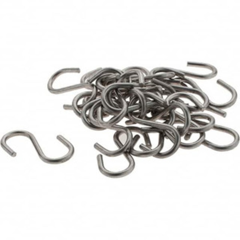 Value Collection 25 Qty 1 Pack 304 Stainless Steel Uncoated S-Hook 7 Lb Capacity, 0.08 Wire, 1-1/16 OAL BD-A662020 – 53590188