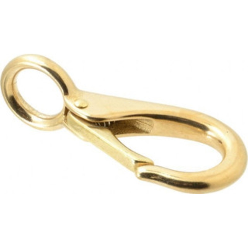 Value Collection 3-7/8 Long Fixed Eye Boat Snap Solid Brass with 5/8 Snap Opening 67790949 – 67790949
