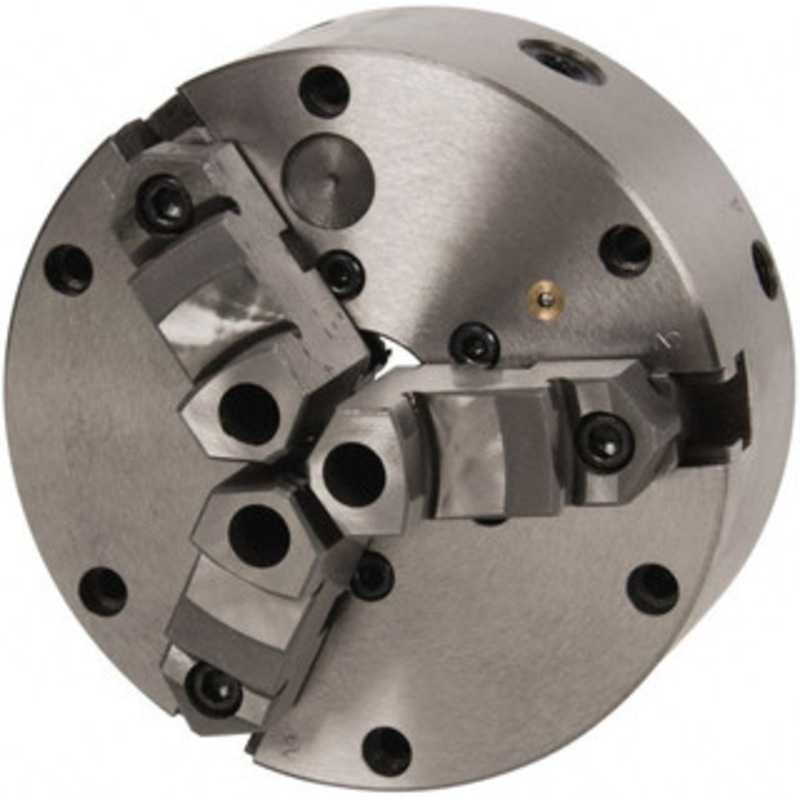Value Collection 3 Jaws, 8 Diam, Self Centering Manual Lathe Chuck Adjustable, Reversible, 2.264 Through Hole Diam, Cast Iron 429-38251 – 08600306