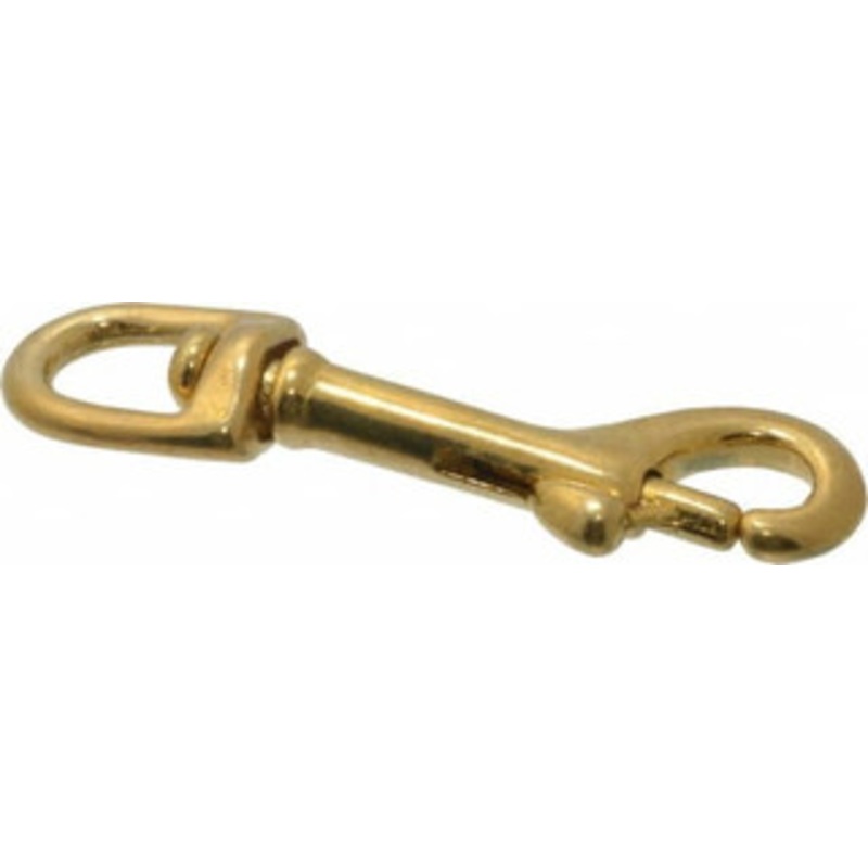 Value Collection 3 Long Oval Swivel Eye Bolt Snap Solid Brass with 1/4 Snap Opening 67790527 – 67790527