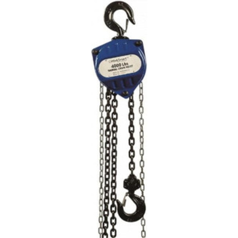 Value Collection 4,000 Lb Capacity, 20 ft. Lift Height, Chain Manual Hoist 68 ft. Overhaul to Lift 1 ft., 18.9 Min Headroom PSHSZ-2K-20 – 37418357