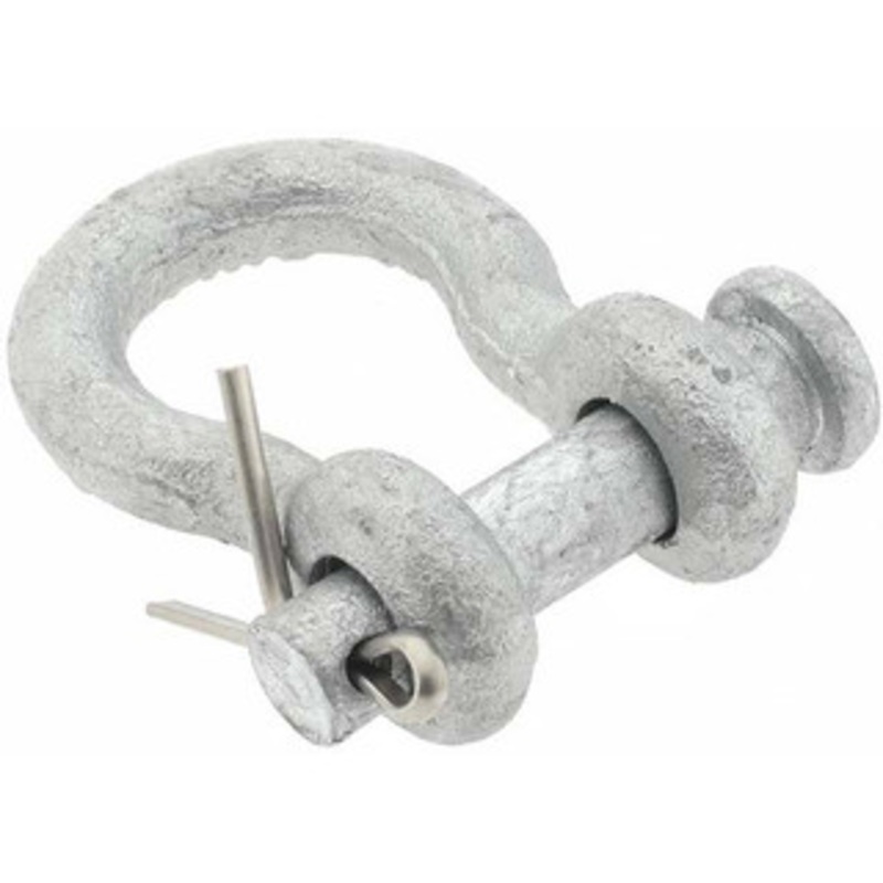 Value Collection 5 Qty 1 Pack 1/4 Nominal Chain Size, 0.5 Ton Steel Round Anchor Shackle BDC188104 – 80939945