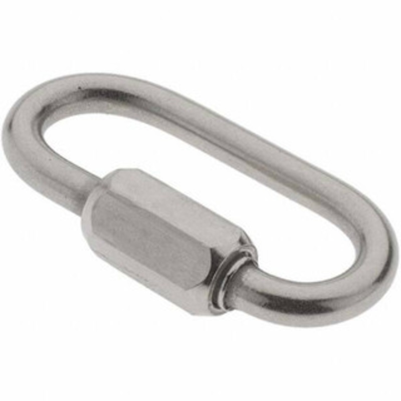 Value Collection 5 Qty 1 Pack Stainless Steel Quick Link 1/8 Diameter, 200 Lb Load Limit BD-A997610 – 81008815