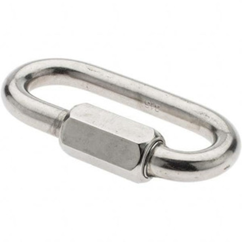 Value Collection 5 Qty 1 Pack Stainless Steel Quick Link 3/8 Diameter, 3, 500 Lb Load Limit BD-A997614 – 53589388