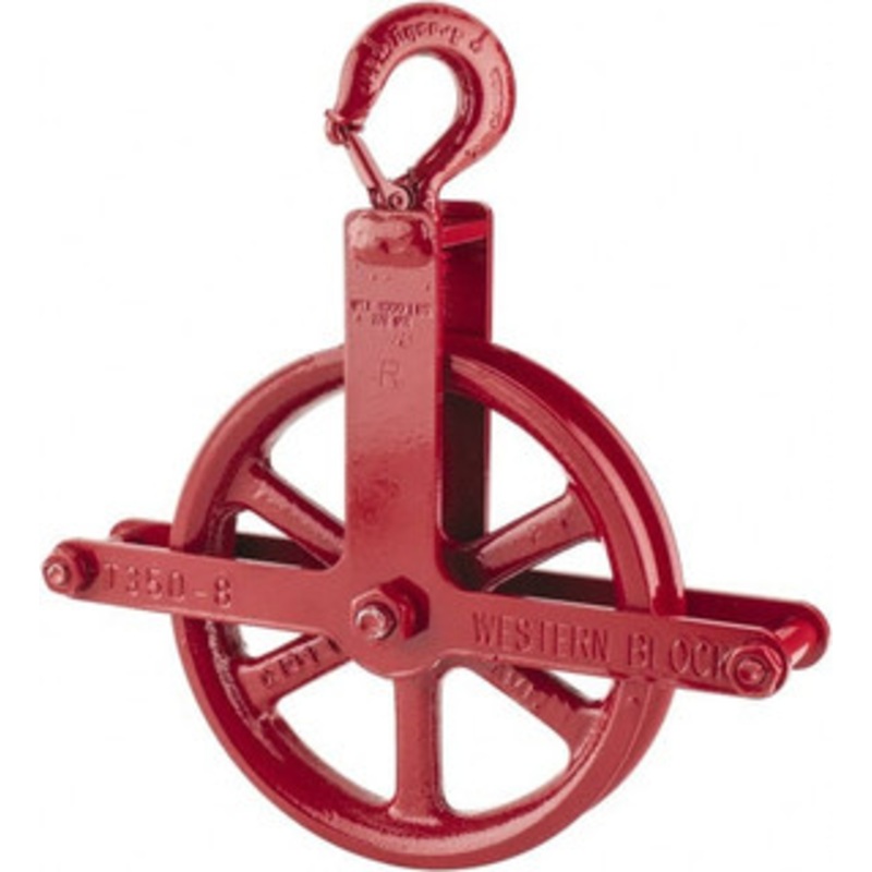 Value Collection 1, 000 Lbs. Load Limit, Swivel Hook Block Single Sheave, 8 Inch Outside Diameter, Fibrous Rope, 7/8 Inch Diameter, Steel 07-10207 – 67327726
