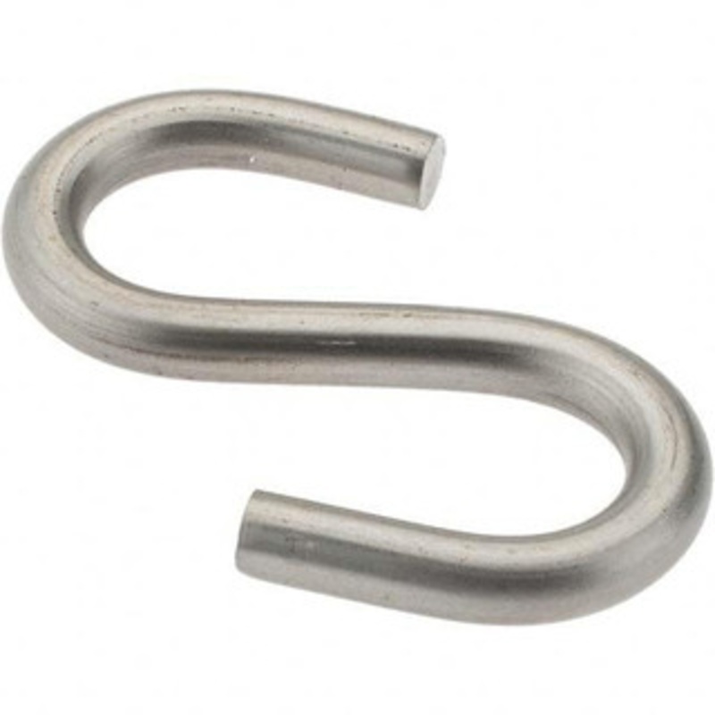 Value Collection 10 Qty 1 Pack 304 Stainless Steel Uncoated S-Hook 70 Lb Capacity, 1/4 Wire, 2-1/2 OAL BD-A662031 – 53590030