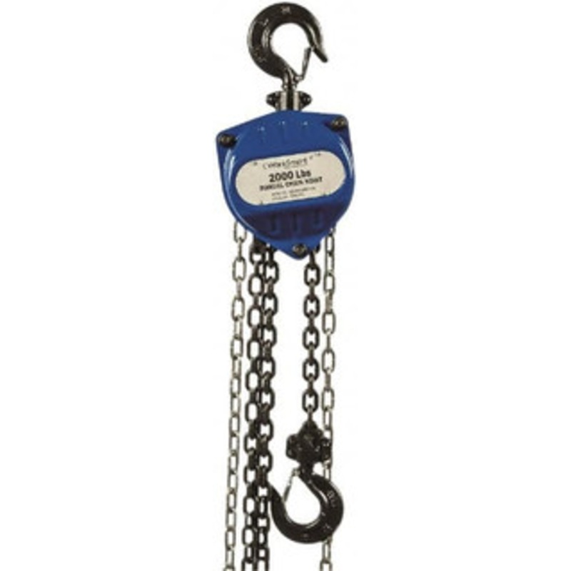 Value Collection 2,000 Lb Capacity, 15 ft. Lift Height, Chain Manual Hoist 36 ft. Overhaul to Lift 1 ft., 15.3 Min Headroom PSHSZ-1K-15 – 37418332