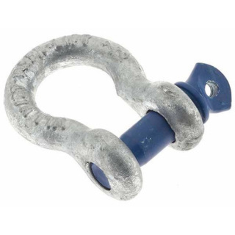 Value Collection 7/16 Nominal Chain Size, 1.5 Ton Steel Screw Anchor Shackle 1/2 Pin Diam, 1-11/16 High x 1-1/16 Wide Inside Jaw BD-32652 – 53595609