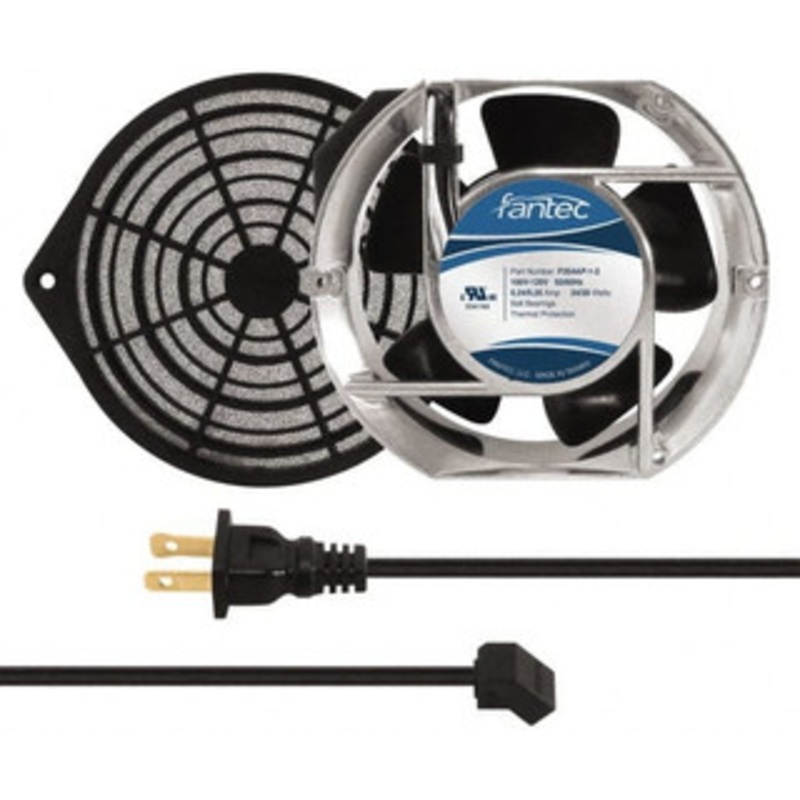 Value Collection 115 Volts, AC, 240 CFM, Oval Tube Axial Fan Kit 0.46 Amp Rating, 151mm High x 172mm Wide x 51mm Deep, Includes Fan, Fan Guard, Fan Cord CAB708 – 44905974