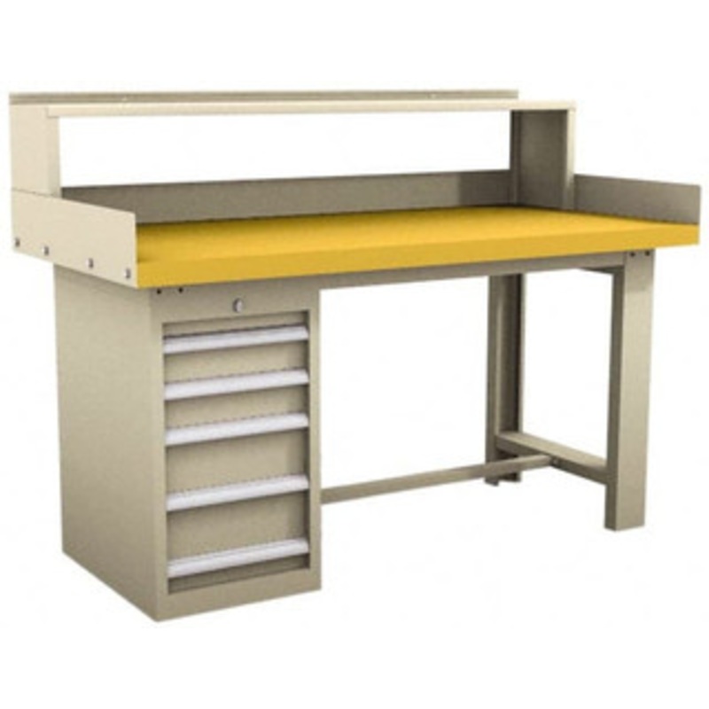 Value Collection 5 Drawer, Modular Workstation 3,000 Lb Capacity, Anti-Static Top, Tan, 30 Wide x 32 High x 72 Long BDS118 – 91683078