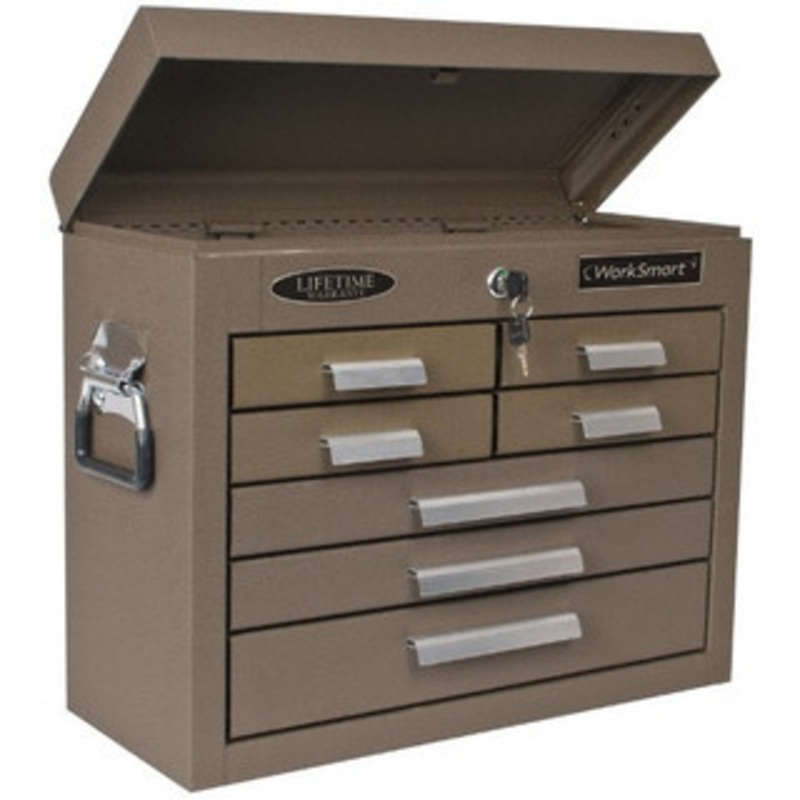 Value Collection 7 Drawer Tool Chest 20 Wide x 8-1/2 Deep x 16-3/4 High, Steel, Brown WS-MH-TSTOR-002 – 45706462