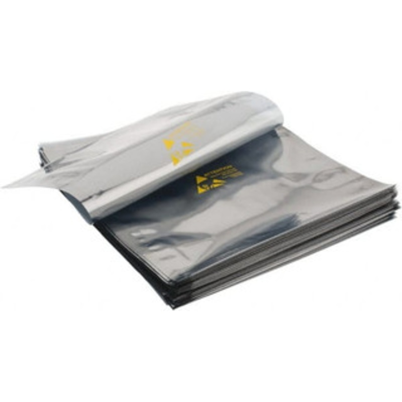 Value Collection Pack of (100) 12 Long x 10 Wide, 3 mil Thick, Clear Metalized Static Shield Bags Metal-In SS-1012S – 31891732
