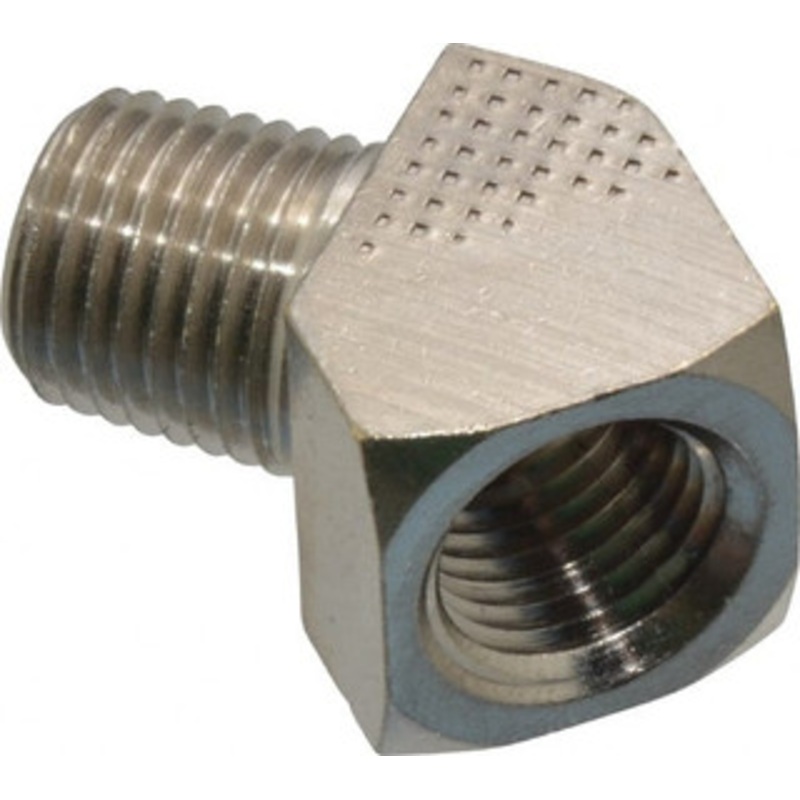 Value Collection 1/4 Brass Pipe Fitting FNPT x MNPT Ends, 1,000 psi, Nickel Plated Finish PC124NB-4 – 74027152
