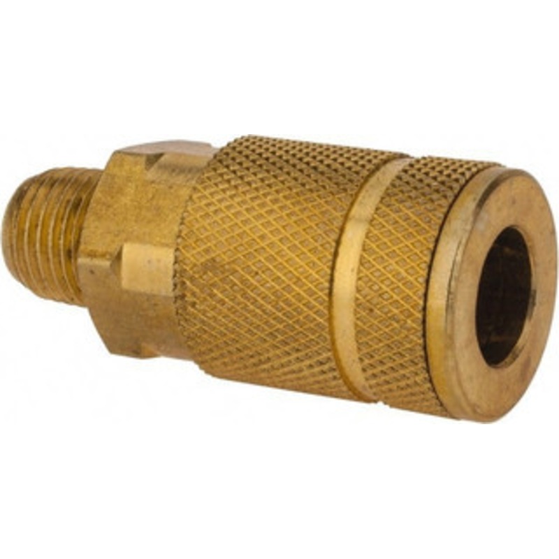 Value Collection 1/4 Male NPT Tru-Flate Automotive Pneumatic Hose Coupler Brass, 1/4 Body Diam 2332582511JP – 72476260