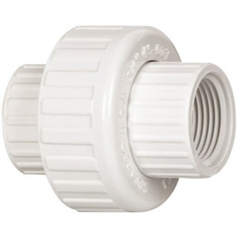 Value Collection 3/4 PVC Plastic Pipe Union with EPDM O-Ring Schedule 40, FIPT x FIPT End Connections 498-007 – 74031733