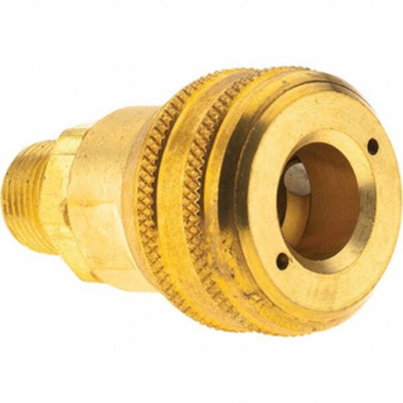 Value Collection 3/8-18 NPTF Industrial Pneumatic Hose Coupler Brass, 3/8 Body Diam BD-2729 – 53613006