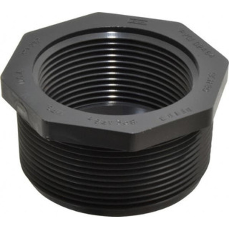 Value Collection 3 x 2-1/2 PVC Plastic Pipe Reducer Bushing Schedule 80, MIPT x FIPT End Connections 839-339 – 89492342