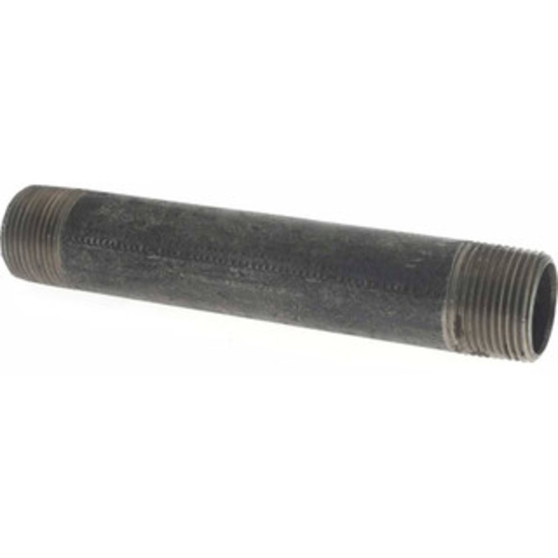 Value Collection Schedule 40, 1 Diam x 7 Long Steel Black Pipe Nipple Threaded 0110070 – 36991933