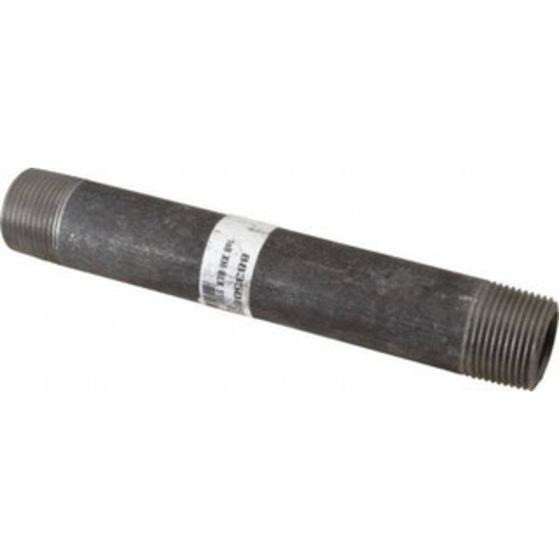 Value Collection Schedule 80, 1 Diam x 8 Long Black Pipe Nipple Threaded 0310080 – 88350855