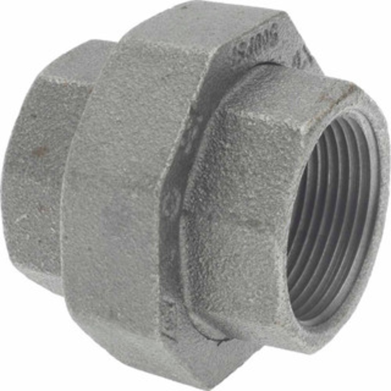 Value Collection Size 1-1/4, Class 150, Malleable Iron Black Pipe Union 150 psi, Threaded End Connection MSC-62149737 – 62149737