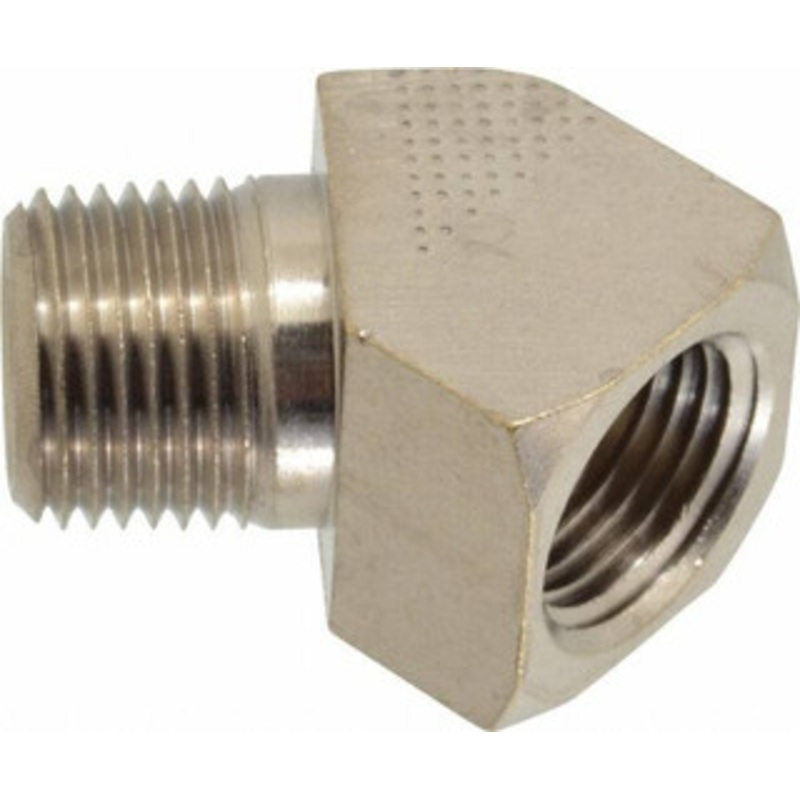 Value Collection 1/2 Brass Pipe Fitting FNPT x MNPT Ends, 1,000 psi, Nickel Plated Finish PC124NB-8 – 74027178