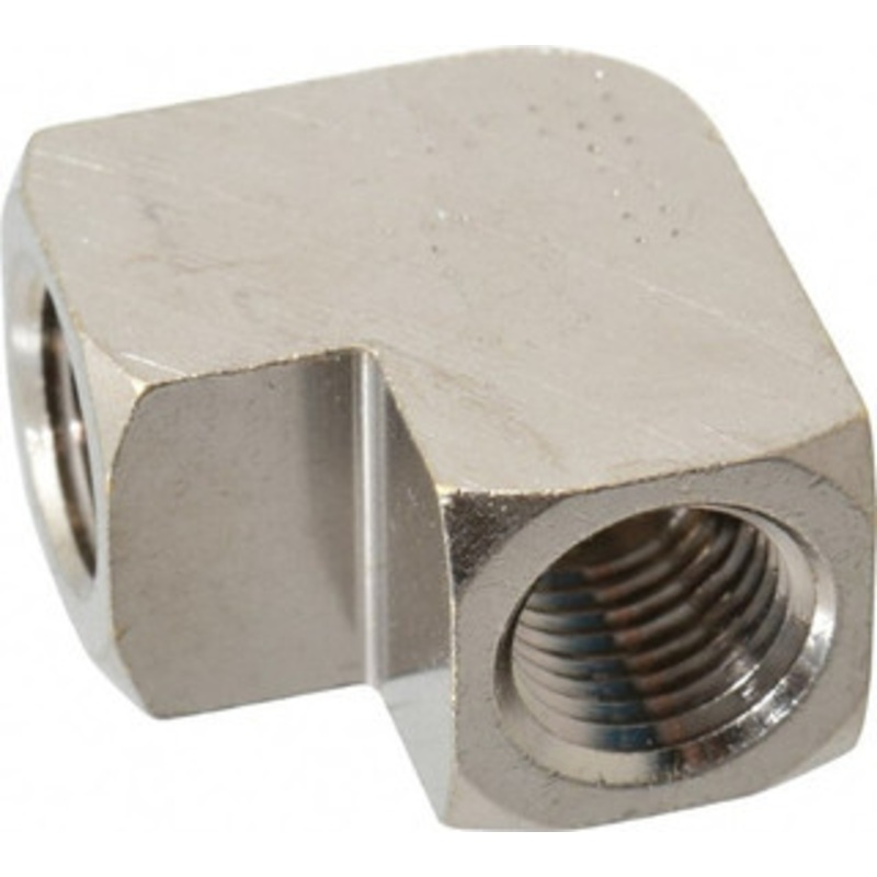 Value Collection 1/4 Brass Pipe Fitting FNPT Ends, 1,000 psi, Nickel Plated Finish PC100NB-4 – 74027236