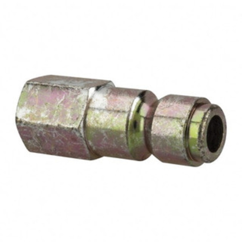 Value Collection 1/4 Female NPT Tru-Flate Automotive Pneumatic Hose Connector Heat Treated Steel, 3/8 Body Diam, 1/4 Hose ID 2533772521JP – 40777534
