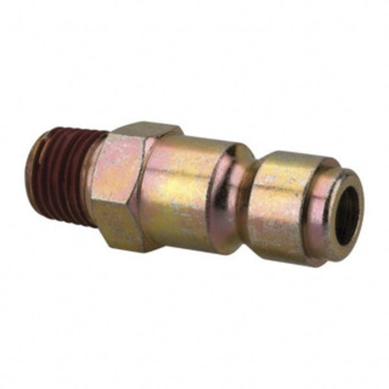 Value Collection 1/4 Male NPT Tru-Flate Automotive Pneumatic Hose Connector Heat Treated Steel, 3/8 Body Diam, 1/4 Hose ID 2533782521JP – 40777518