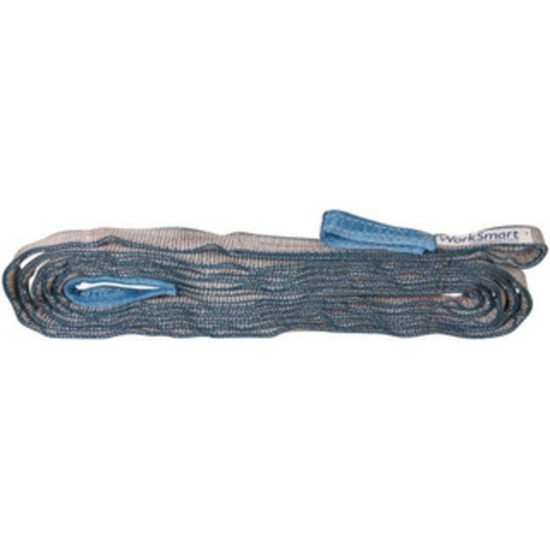 Value Collection 20 ft. Long x 1 Wide, 3,200 Lb Vertical Capacity, 2 Ply, Polyester Web Sling 2,500 Lb Choker Capacity, with Eye & Eye (Flat) WS-MH-SLNG1-286 – 43683101